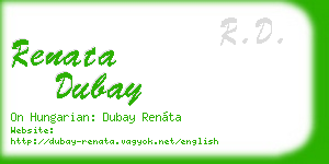 renata dubay business card
